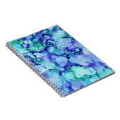 紫と青の抽象芸術絵画の ノートブック (右側)