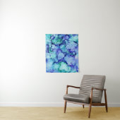 紫と青の抽象芸術絵画 タペストリー (インサイチュ)