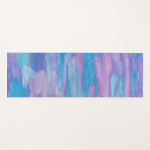 紫と青の旋回抽象芸術 ヨガマット (正面(横))