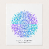 紫と青の曼荼羅 名刺 (外部フラット)