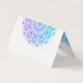 紫と青の曼荼羅 名刺 (裏面)