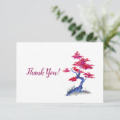 紫と青の木のサンキューカード サンキューカード (スタンド正面)