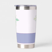 紫と青の水彩模様をカスタマイズ 保温保冷タンブラー (右面)