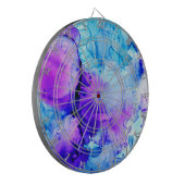 紫と青の水色のグラデーション ダーツボード (正面左)