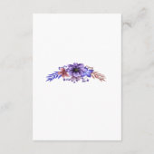 紫と青の水色フローラ安全対策 エンクロージャーカード (裏面)