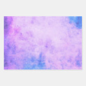 紫と青の水色宇宙銀河系 ラッピングペーパーシート (正面2)