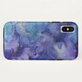 紫と青の水色 Case-Mate iPhoneケース (裏面(横))