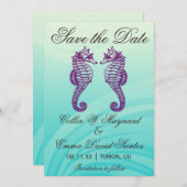 紫と青の海馬が日付を救う セーブザデート (正面/裏面)