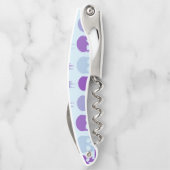 紫と青の溶融スカルパターン ソムリエナイフ (裏面)
