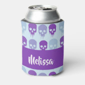 紫と青の溶融スカルパターン 缶クーラー (缶裏面)