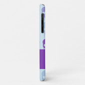 紫と青の溶融スカルパターン Case-Mate iPhoneケース (裏面/左)