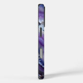 紫と青の瑪瑙スライス Case-Mate iPhoneケース (裏面 / 右)