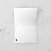 紫と青の糸チキンチャンピオン ノートカード (内部)