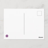 紫と青の糸チキンチャンピオン ポストカード (裏面)