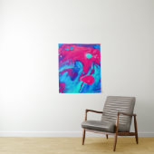 紫と青の絵画抽象芸術 タペストリー (インサイチュ)