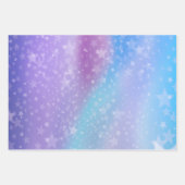 紫と青の背景 ラッピングペーパーシート (正面3)