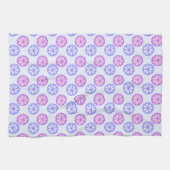 紫と青の花 キッチンタオル (横)