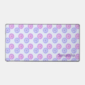 紫と青の花 デスクマット (正面)