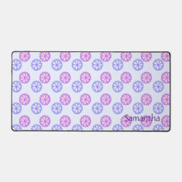 紫と青の花 デスクマット