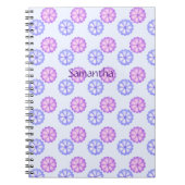 紫と青の花 ノートブック (正面)