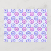 紫と青の花 ポストカード (正面)