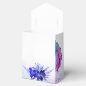 紫と青の蘭の結婚式の引き出物箱 フェイバーボックス (オープン)