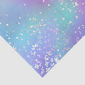 紫と青の虹彩ホロペイントのしぶき 薄葉紙 (詳細)