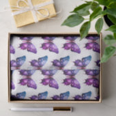 紫と青の蝶の白いパターンハロウィーン 薄葉紙 (ギフト)