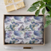 紫と青の蝶 薄葉紙 (ギフト)