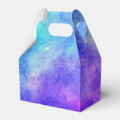 紫と青の銀河系宇宙抽象芸術誕生日 フェイバーボックス (裏面サイド)