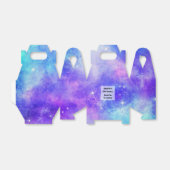 紫と青の銀河系宇宙抽象芸術誕生日 フェイバーボックス (折り畳みなし)