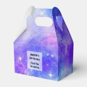 紫と青の銀河系宇宙抽象芸術誕生日 フェイバーボックス (正面サイド)