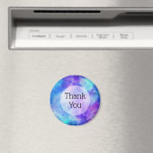 紫と青の銀河系宇宙抽象芸術 マグネット (インサイチュ (食洗機))