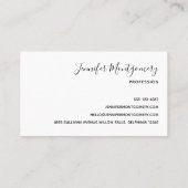 紫と青の銀河系宇宙抽象芸術 名刺 (裏面)