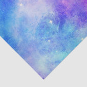 紫と青の銀河系宇宙抽象芸術 薄葉紙 (詳細)