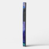 紫と青の銀河系水彩イニシャル Case-Mate iPhoneケース (裏面 / 左)