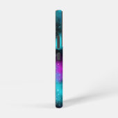 紫と青の銀河系 SAMSUNG GALAXYケース (右側面)