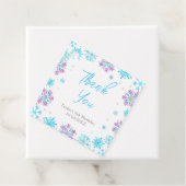 紫と青の雪の結晶誕生日ありがとう フェイバータグ (インサイチュ)