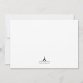 紫と青の鯨のベビーシャワー招待状 招待状 (裏面)