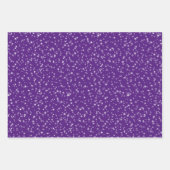 紫と青の10番目の誕生日包装紙  ラッピングペーパーシート (正面3)