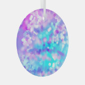 紫と青の《写真》ぼけ味7518 ガラスオーナメント (正面右)