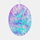 紫と青の《写真》ぼけ味7518 ガラスオーナメント (正面左)