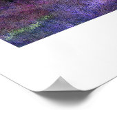 紫と青の《植物》アスペン ポスター (角)