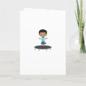 紫と青王室ののトランポリン誕生日パーティー 招待状 (裏面)