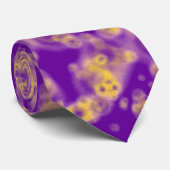 紫と黄のデザイン ネクタイ (ロール)