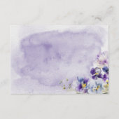 紫と黄のフローラモダン詳細 エンクロージャーカード (裏面)
