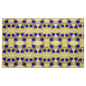 紫と黄のフローラ ファブリック (ファットクウォーター)