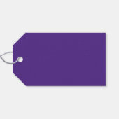 紫と黄の卒業式キャップパーティーの好意 ギフトタグ (裏面横)