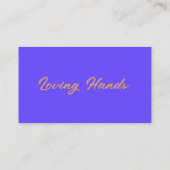 紫と黄の清掃サービスの名刺 名刺 (裏面)