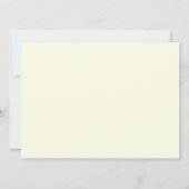 紫と黄の結婚式は愛鳥を招く 招待状 (裏面)